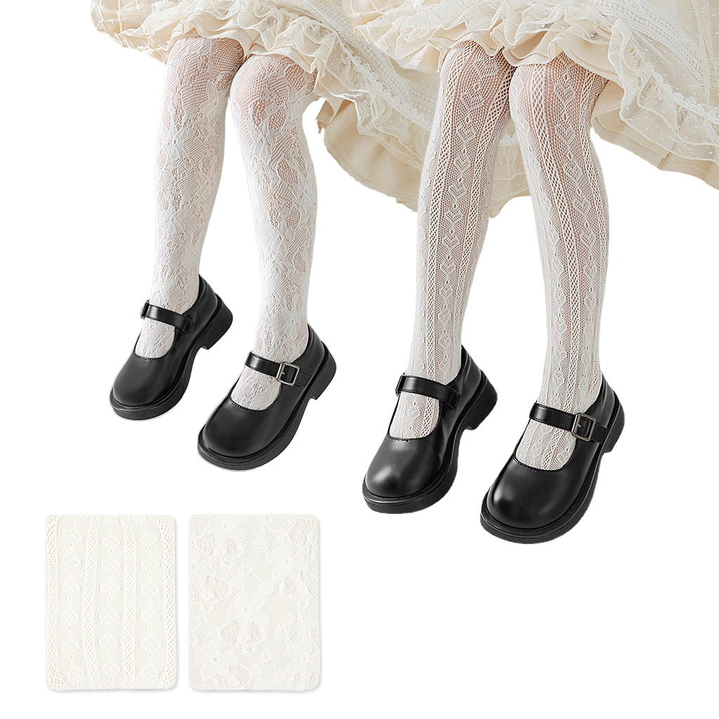 PALAY 2Pcs Lace Pantyhose for Kids Girls White Patterned Lace Socks Lace Stockings Stretchy Lace Leggings for Girls Lace Tights for Girls White Lace Stockings for Girls Kids 5-8 Years Old PALAY 2Pcs Lace Pantyhose for Kids Girls White Patterned Lace Socks Lace Stockings Stretchy Lace Leggings for Girls Lace Tights for Girls White Lace Stockings for Girls Kids 5-8 Years Old